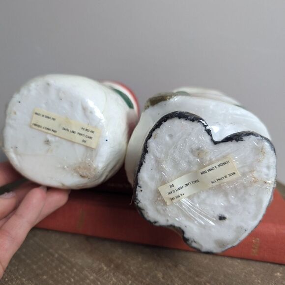 Vintage Christmas Candles wax Santa Claus snowman new 7.5 inch set - Picture 6 of 6